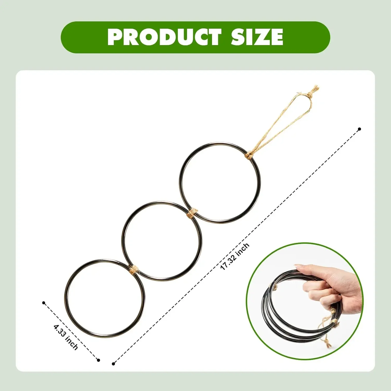 Snake Climbing Toys, Reptiles Tank Accessories for Corn Snakes, Chameleon, Bearded Dragon, Snake Enrichment Ring Toys