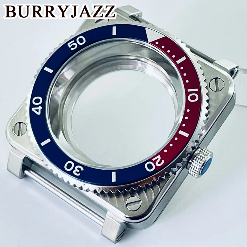 

Корпус для часов SKX007 PVD Sliver Black 42 мм, квадратный, подходит для механизмов NH35, NH36, 7S26, 4R, замена корпуса для мужских часов SKX007 Pilot Cockpit
