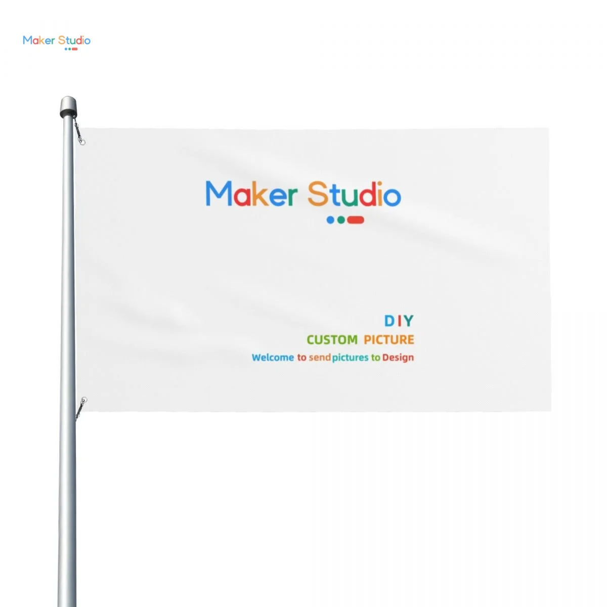 

Флаги с логотипом Maker Studio на заказ 680689004 11729 Черный флаг одного размера 2