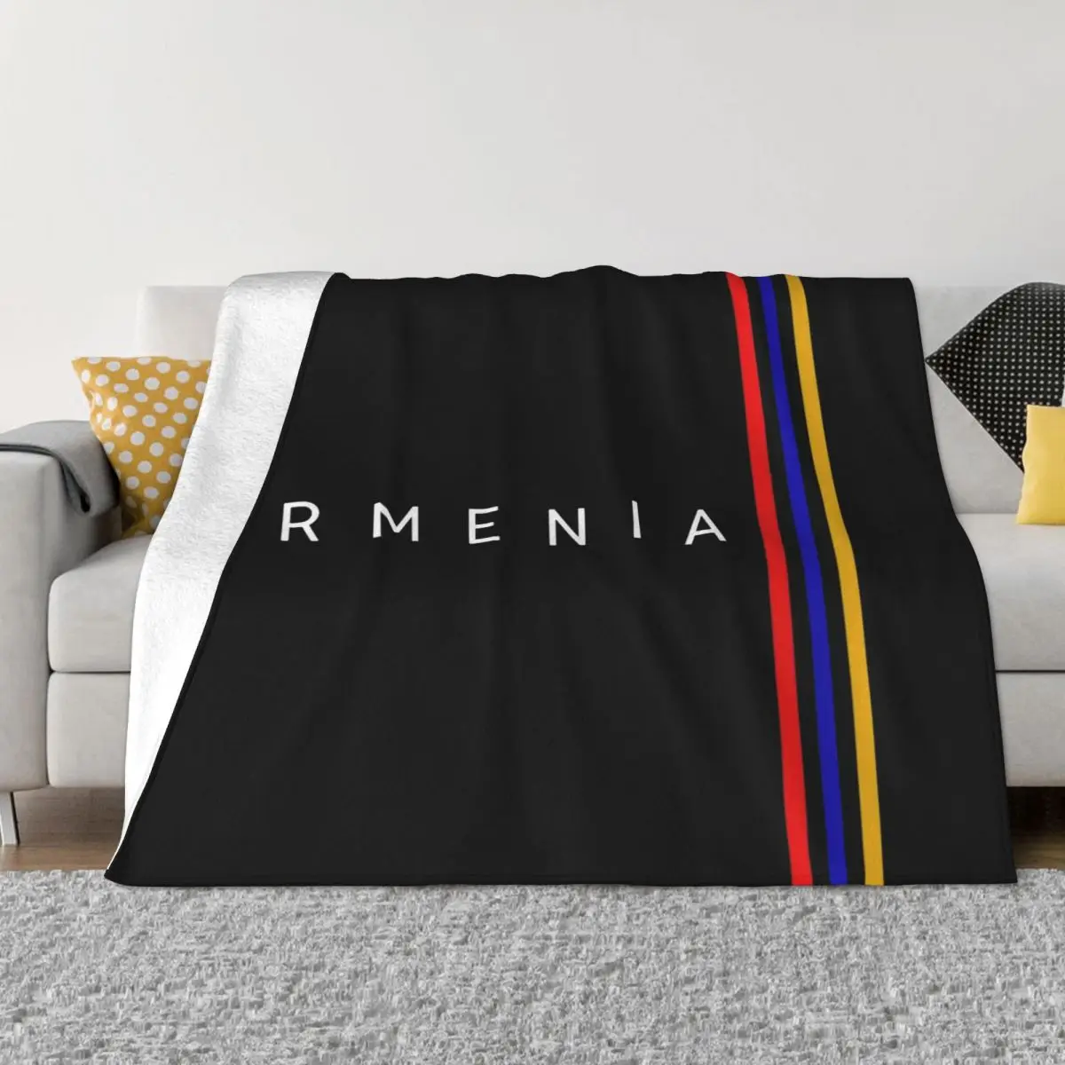 

Armenia Flag Armenian Blanket Fleece Ultra-Soft Throw Blankets for Bedding Couch Bedroom Quilt 1