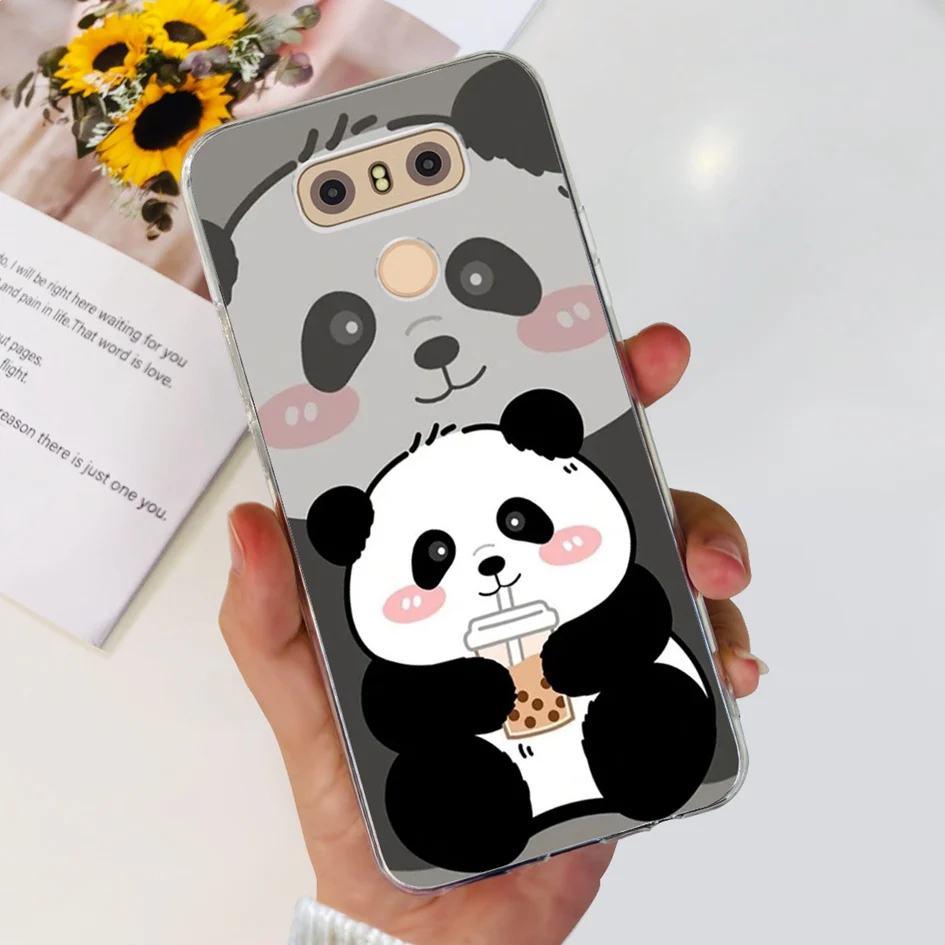 For LG G6 Plus Case LGM-G600K Phone Cases Popular Flower Soft Silicone Clear Protective Shell For LG G6 G 6 LG6 LGG6+ Back Cover
