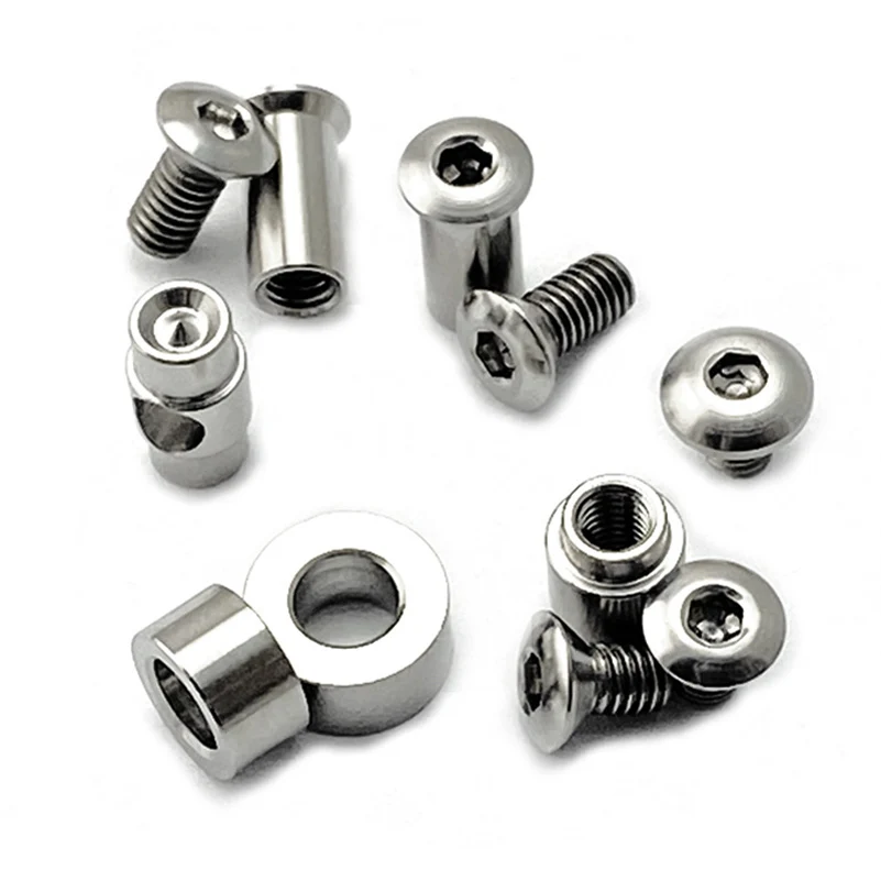 3 Colors CNC Custom Knife Full Set of Titanium Screws For Genuine Chris Reeve Small Sebenza 21 31 Knives DIY Make Accessories