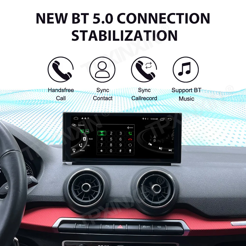 10.25 inch Touch Screen Android 15 for Audi A1 Q2 2012 - 2023 Car Auto CarPlay Multimedia GPS Navigation Wireless HD Head Unit view 3