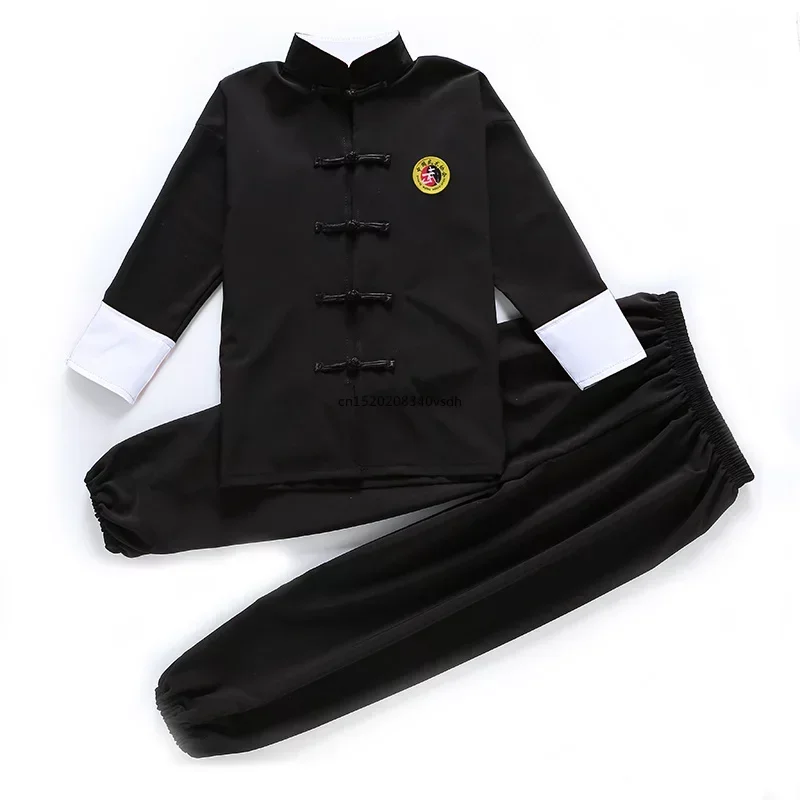 Kinder Kung Fu Uniform traditionelle chinesische Kleidung für Jungen Mädchen Wushu Kostüm Top Hosen Anzug Set Tai Chi Folk Stage Outfit