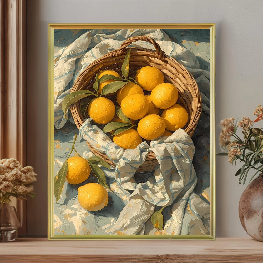 Lemon Still Life Painting Posters Timeless Lemons Prints Canvas Painting Lemon Wall Art Pictures Home Room Kitchen Decoration