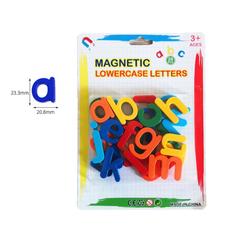 Autocollants de réfrigérateur en plastique, lettres de l\'alphabet, apprentissage magnétique, jouets éducatifs, d\'orthographe, de comptage, pour