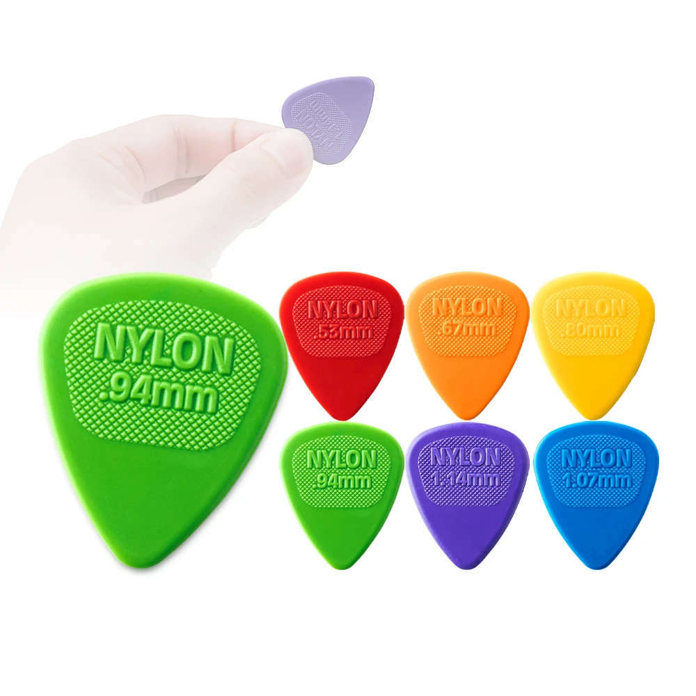 Dunlop Kostki do gitary 443R Kostka do MIDI z nylonu 0,53/0,67/0,80/0,94/1,07/1,14 mm, oryginalne akcesoria gitarowe USA