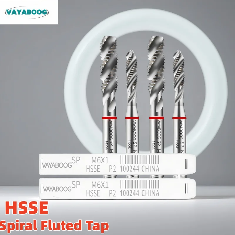 

VAYABOOG HSSE Red Ring JIS Standard Spiral Fluted Tap UNC UNF 0-90 2-56 4-40 6-32 8-32 10-24 1/4 3/8 Machine Screw Thread Taps