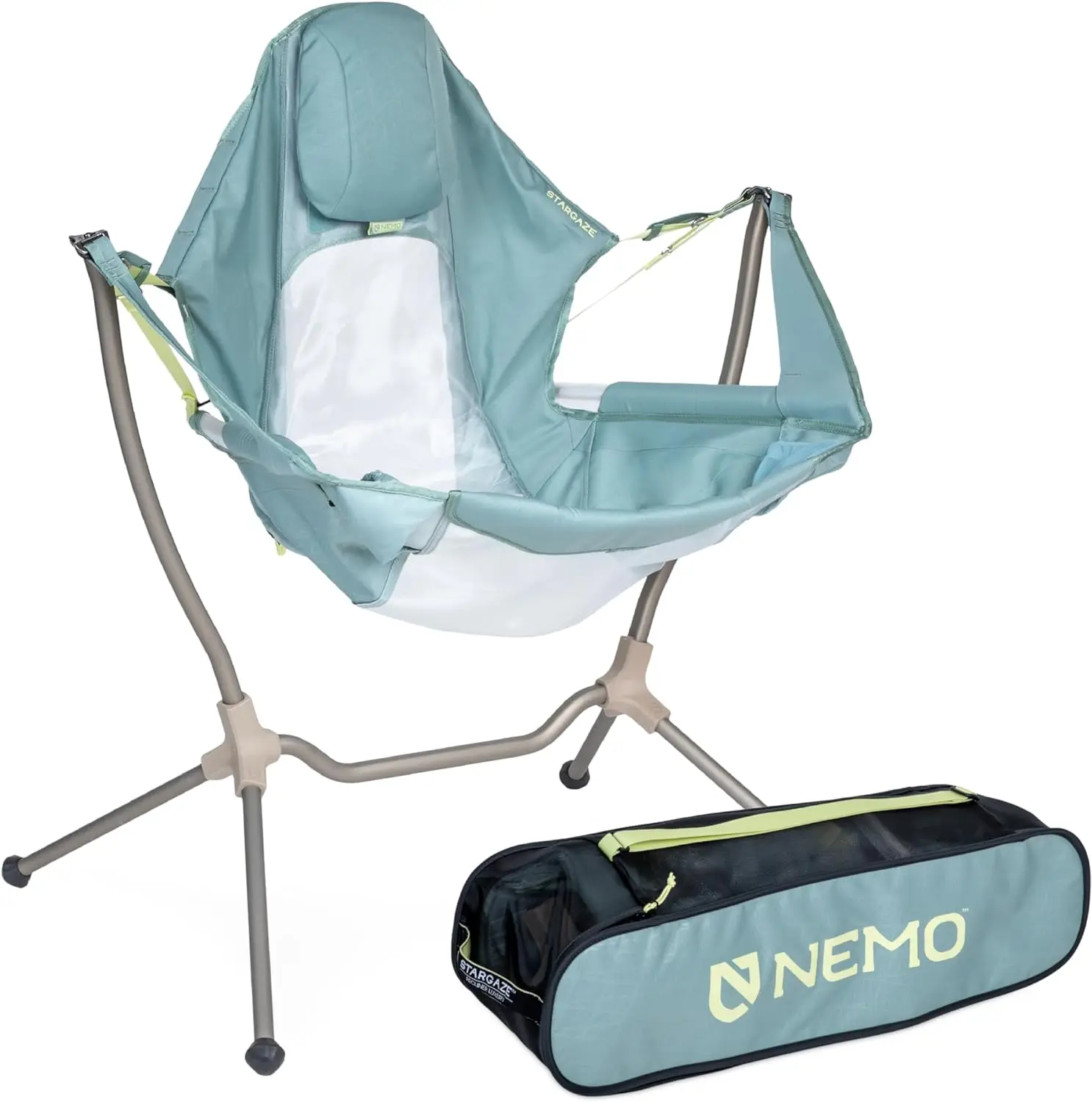 

Camp Chair | Luxury Recliner for Maximum Camping Comfort and Stargazing (2024), Silt/Citron