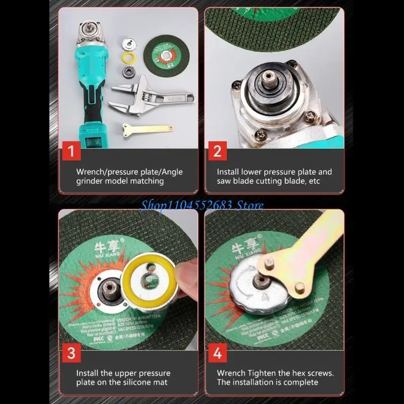 Y6GD Angles Grinder Clamp with Adjustable Pressure Suitable for Metal Cutting Grinding Projects Professional Woodworking Tool