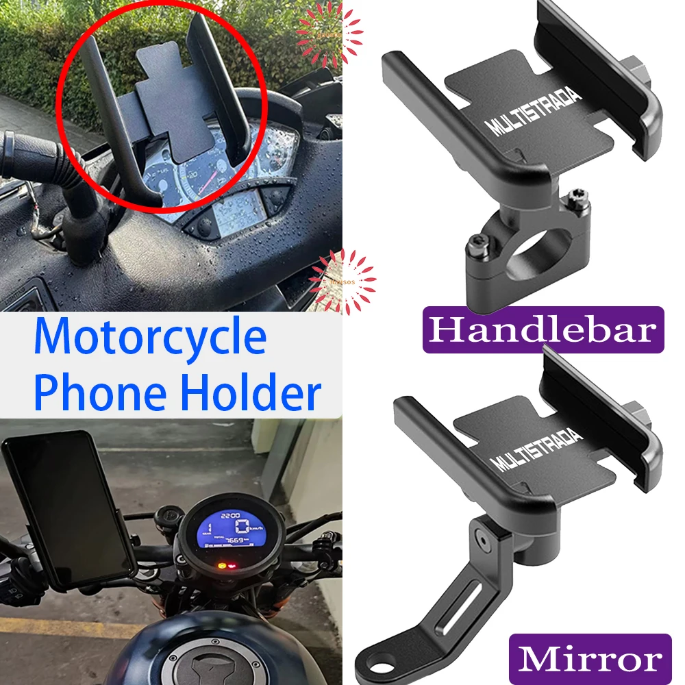 

New For Ducati Multistrada 1200 Enduro 950 Handlebar Mobile Phone Holder GPS Stand Bracket Motorcycle Accessories Hot Deal