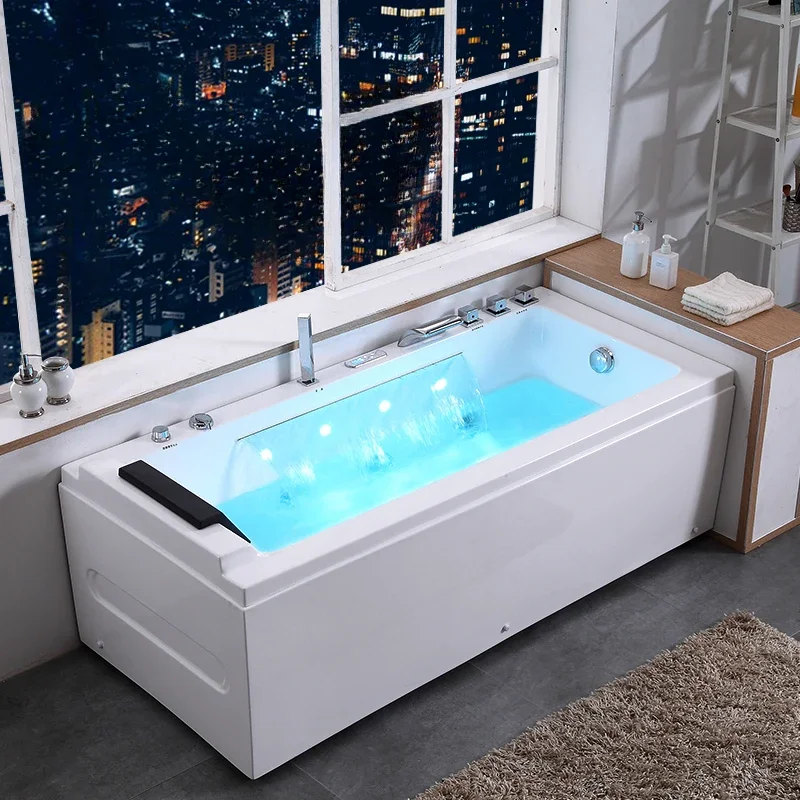 

Surfing massage adult small-sized independent acrylic bathtub basin constant temperature heating