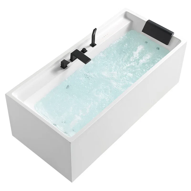 Home Jacuzzi Intelligent Thermostatic Heating Surfing Acrylic Rectangle