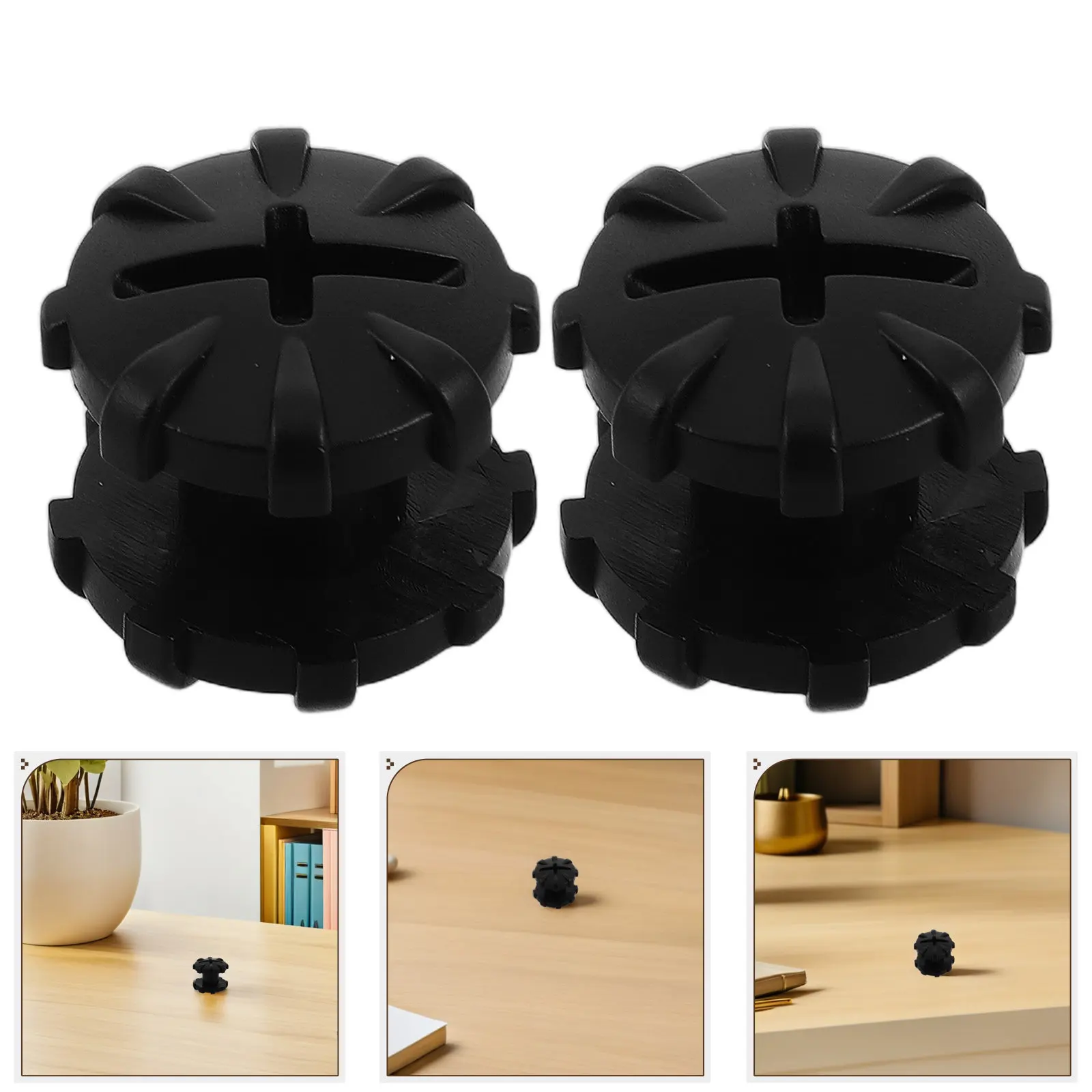 2Pcs Scuba Backplate Screws Black Plastic Flat Head Secure Harness Hardware Dive Screws for Backplate Mounting Professional