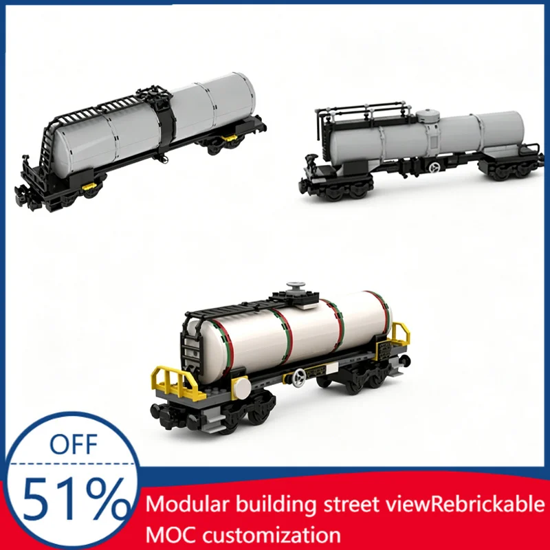 

Train Tank Car Model MOC Building Blocks Educational Diy Assembly Toy Birthday Gift For Children And Creative Collection Display
