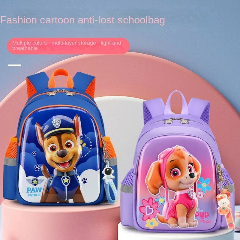 Paw Patrol Chase Anime Backpack Kindergarten Cartoon Travel Bag 3D Waterproof Boys Girls 3-5years Old Children Backpack Gift New