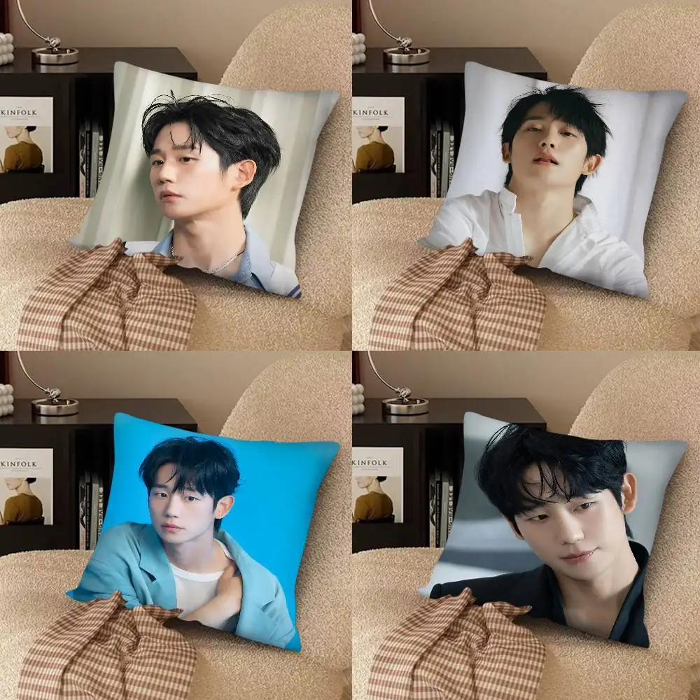 Actor Jung Hae-in Pillow Case Fashion Square Pillowcase Bedroom Sofa Room Ins Decoration Leisure