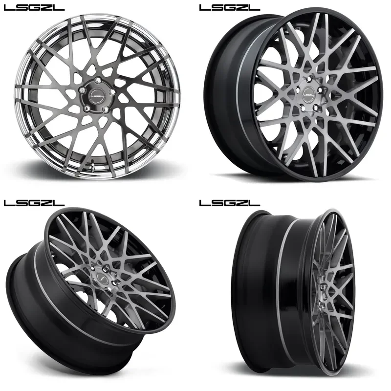 

i LSGZL Mesh Design 20 Inch Aluminum Alloy Custom Forged Wheels 5x120 for 360 430 458 Xj