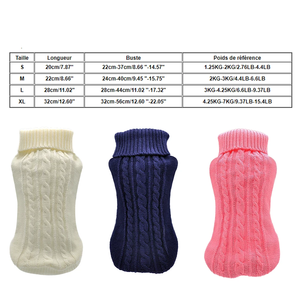 Pet Cat Sweater Winter Warm Cotton Cat Clothes Knitted Puppy Sweater Kitten Cloth Cat Vest For Small Medium Cats Dogs Chihuahua - Image 6