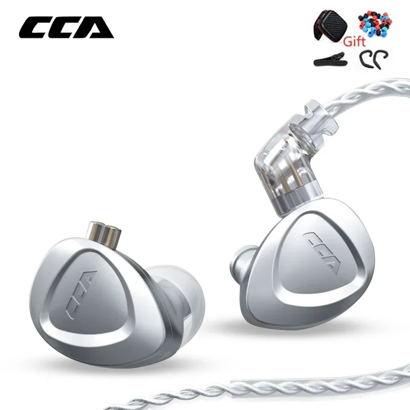 CCA CKX 1DD+6BA Hybrid Driver Pure Metal In Ear HIFI Earphones Monitor Bass Headset Noise Cancelling Headphones For EDX ZSX DQ6