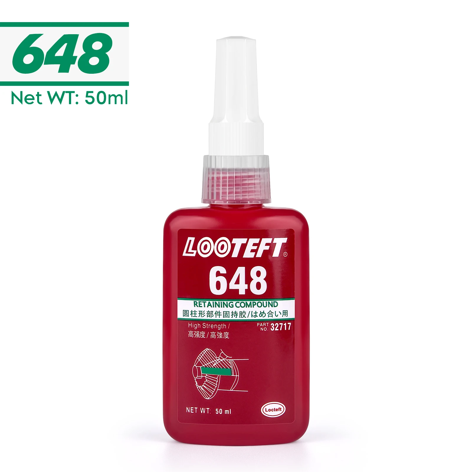50 ml Schroefdraadborgmiddel Schroeflijm Snel genezen Draadborgmiddel Anaërobe lijm Corrosiebestendig Anti-losdraaien Lijm