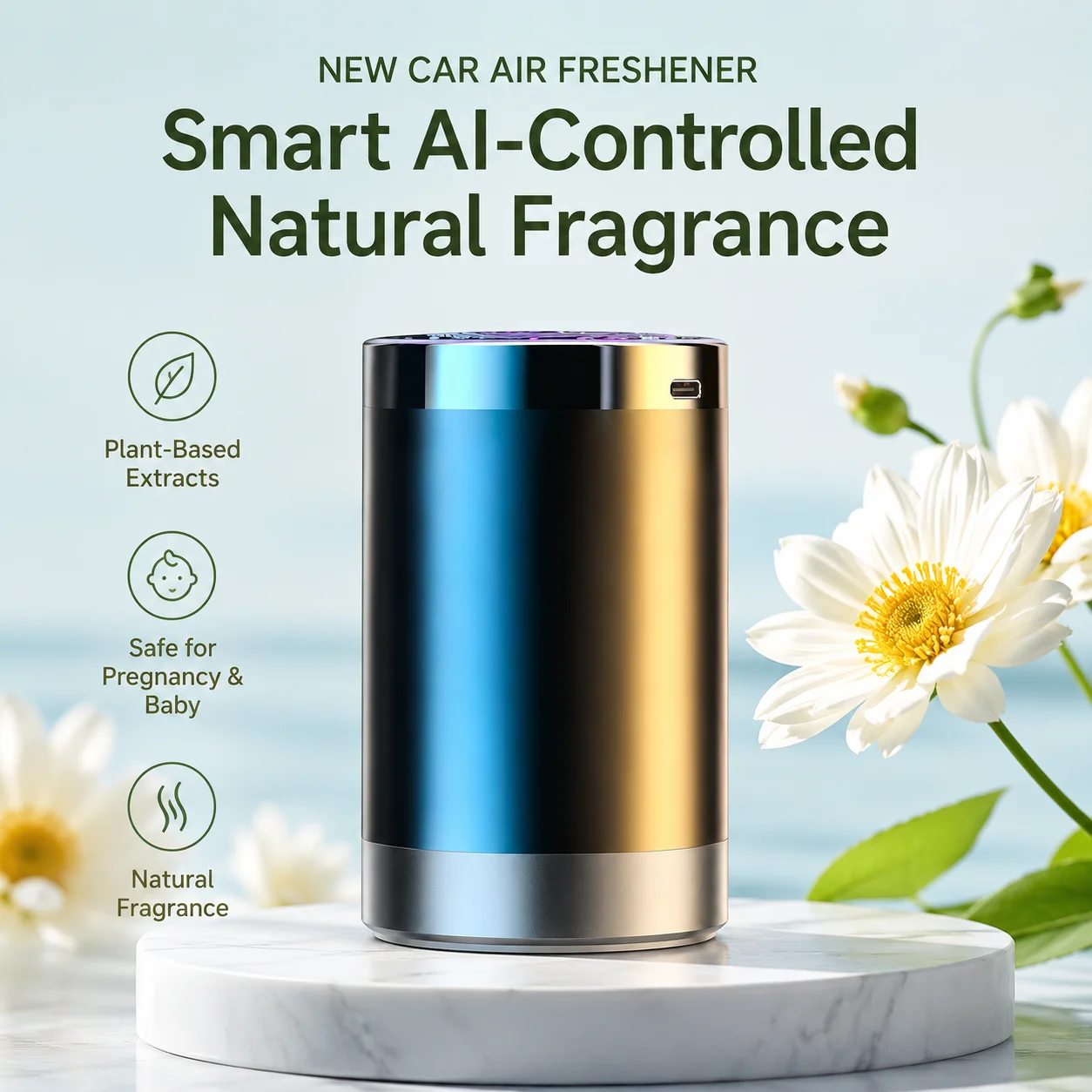 Automatic Car Air Freshener Spray Car Fragrance Dispenser Auto Interior Deodorizing Perfume Fresh Scent Long-lasting Fragrance