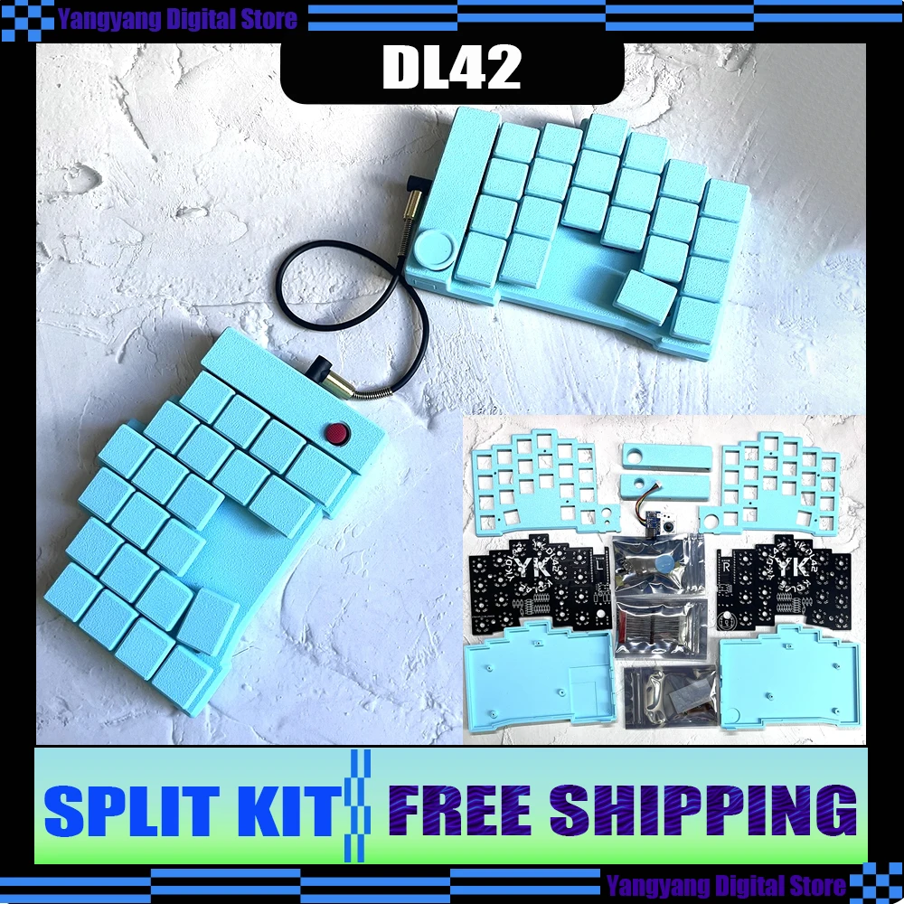 

DL42 Сплит-клавиатура 40% Низкоосевая разделенная механическая клавиатура Diy Мини-красная точка Thinkpad Закачивающая клавиатура Пользовательский аксессуар для ПК