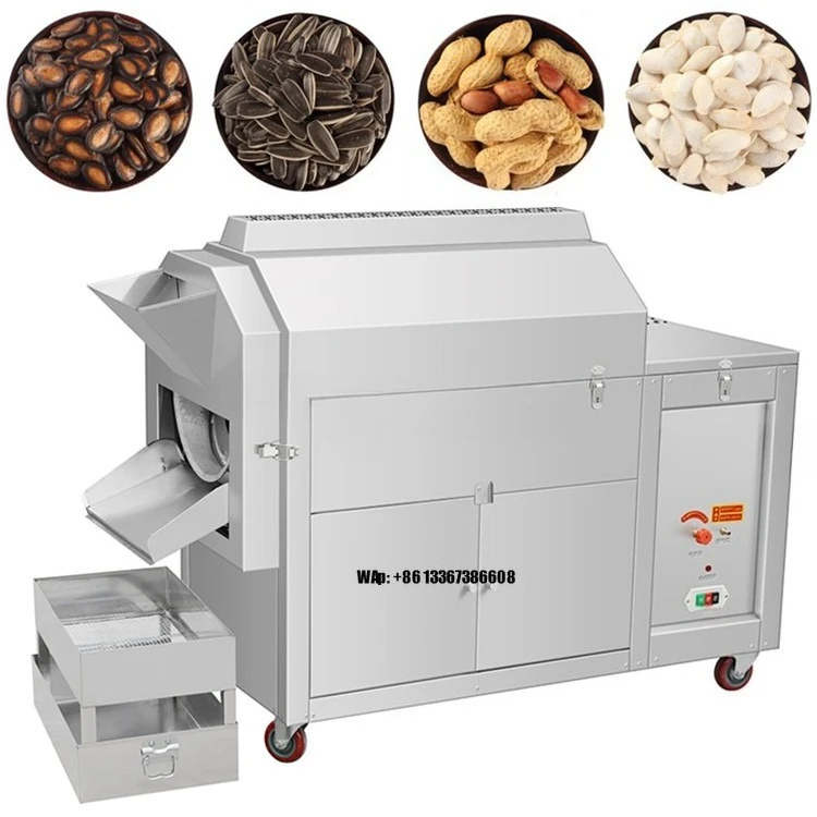 Hot Selling Snack Food Machinery Electric Sunflower Seed Nuts Almond Seed Chestnut Peanut Seed Peanut Roasting Machine