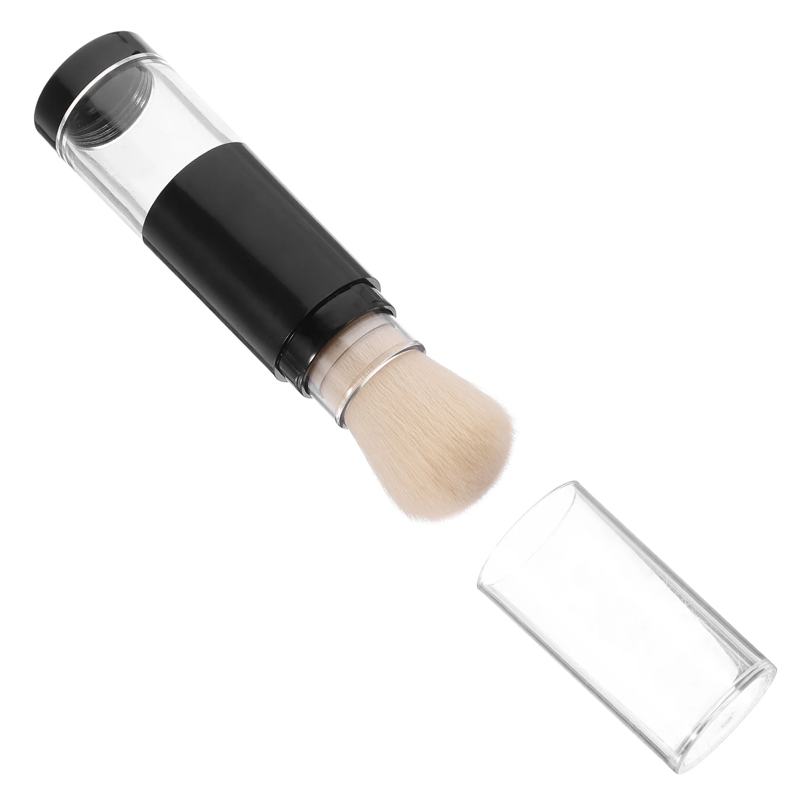 Press-type Makeup Brush Packaging Bottle All-in-one Portable Spray Powder Blush Loose For Cheeks Foundation Nail Plastic Travel