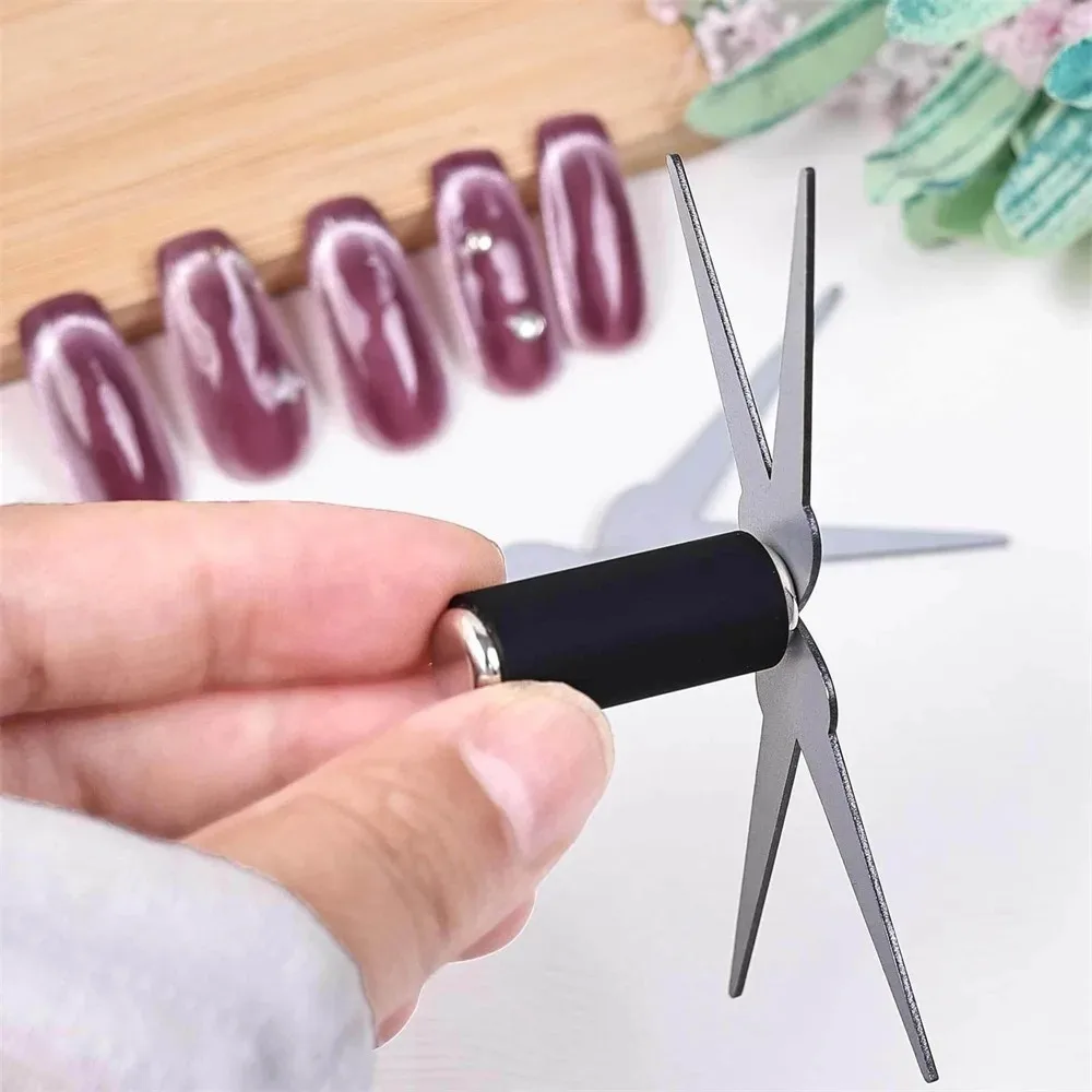 1/2Pcs Double-Head French Nail Art Magnet Set Strong Cat Eye Magnetic Rod French V-Shaped Effect Gel Polish Manicure Magnet Tool
