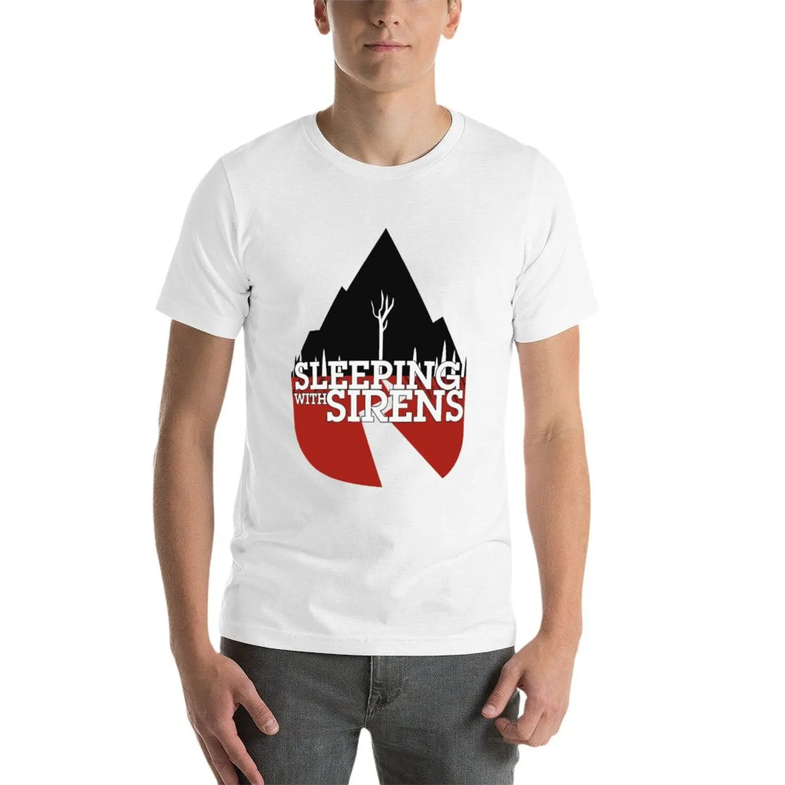 Sleeping With Sirens Art T-Shirt Plus Size Solid Color T-Shirt - view 3