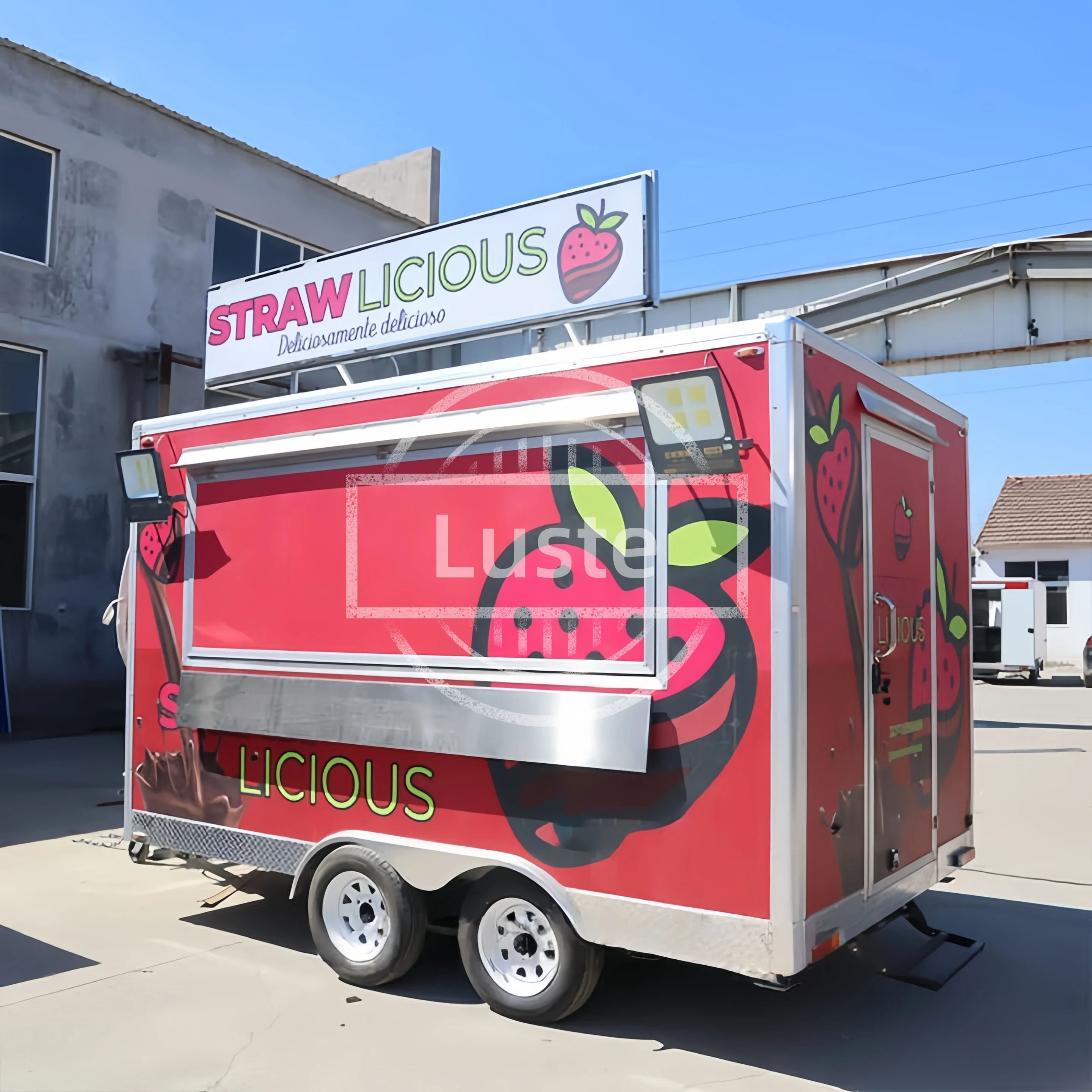 

BBQ Food Truck for Sale: Mobile Ice Cream Taco Sweet Corn Shop Off-Road Camper Box Truck Fast Food Trailer for Entrepreneurs