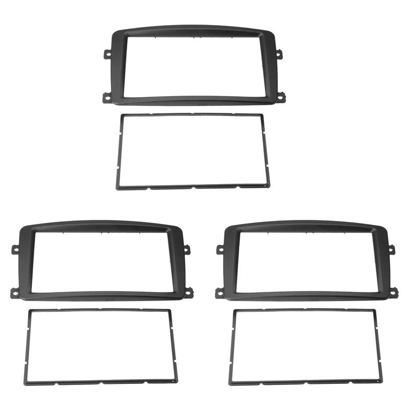 3X 2 Din Car Radio Fascia DVD Player Panel Kits Stereo Dash Frame For Mercedes Benz C CLK G CLASS Viano W203 W209 W463