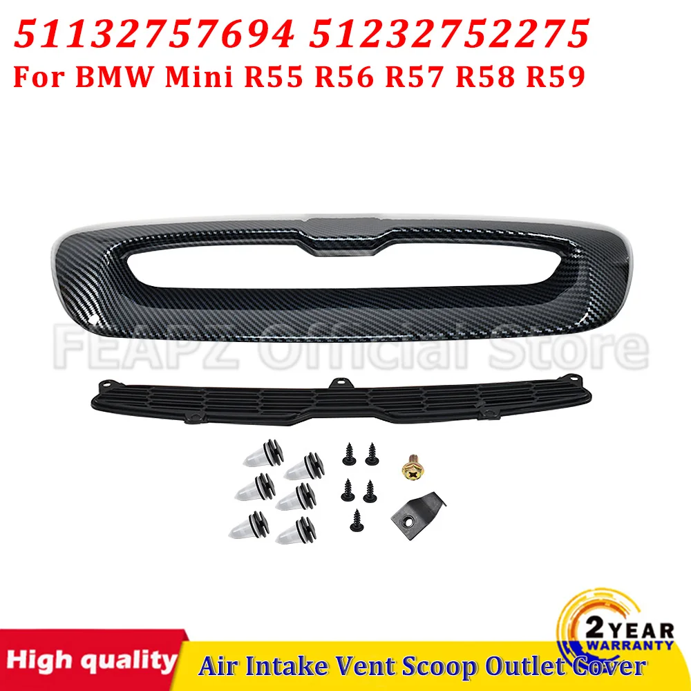 

For BMW Mini R55 R56 R57 R58 R59 2007-2013 Clubman Couper 51132757694 51232752275 Car Front Air Intake Vent Scoop Outlet Cover