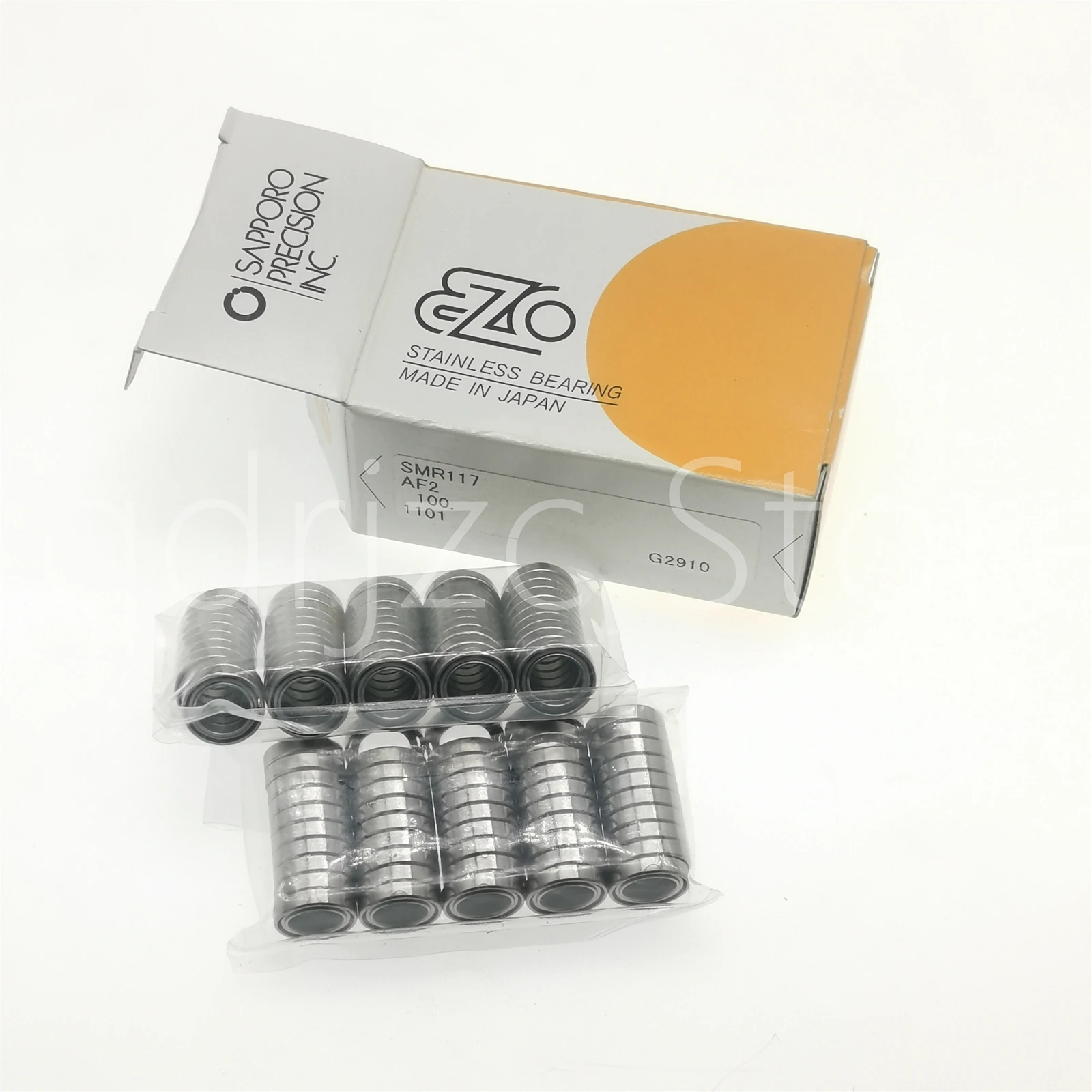

SMR117 = MR117H DDL-1170 SS677 (10 pcs) Open Micro Bearing7mm X 11mm X 2.5mm