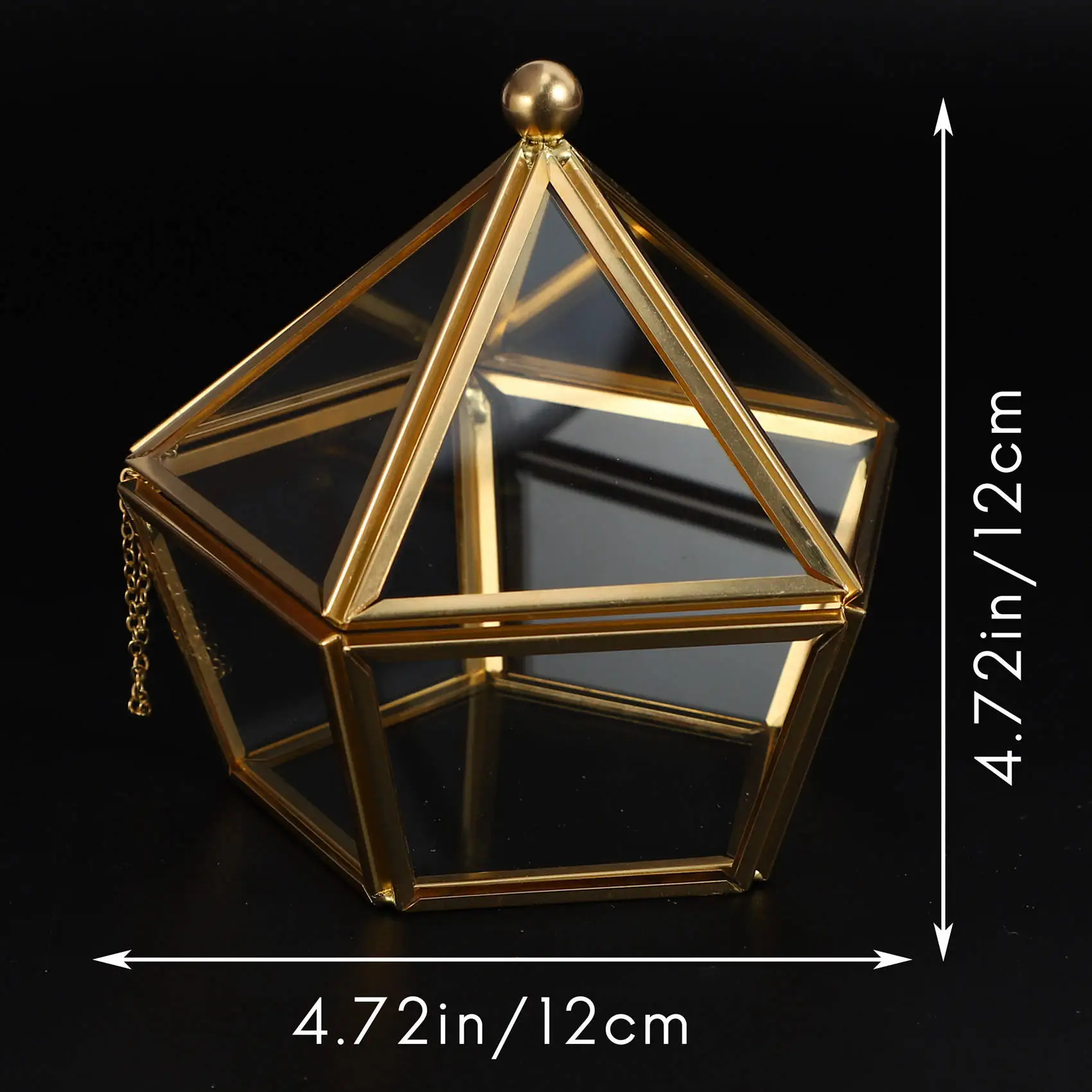 Scatola per anelli in vetro custodia per gioielli da sposa custodia in vetro per fiori immortali decorazione creativa per la casa