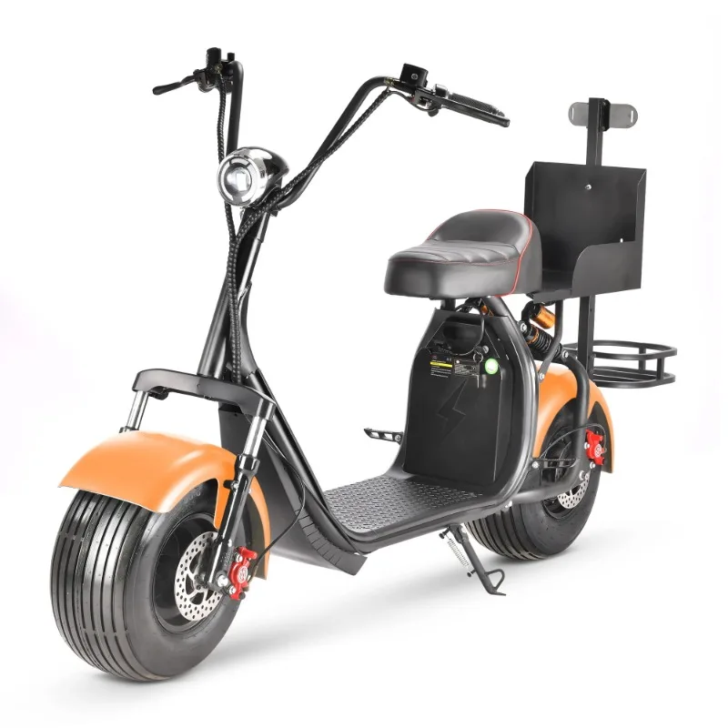 ZAIQU Citycoco-patinete eléctrico con batería extraíble, bolsa de Golf, 2 ruedas, neumáticos gruesos, patinete eléctrico potente para adultos, 1500w, 2000w, E Scoo