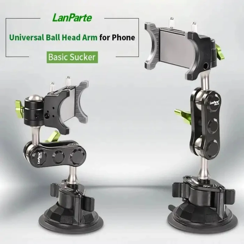 2024 Universal Phone Ball Head Arm Multifunctional Adjustable Car Phone Holder 360° Rotatable Car Phone Mount Windshield Car