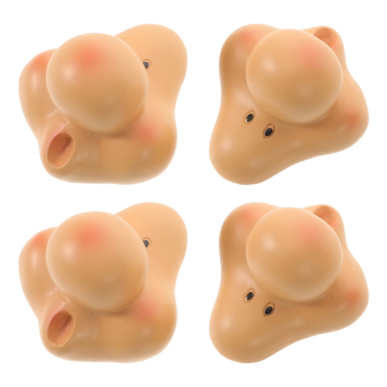 

Набор из 4-х смоляных деталей для лица гнома: детализированные выражения мордочки для пасхальных и валентинских поделок, а также для наборов для творчества и декораций.