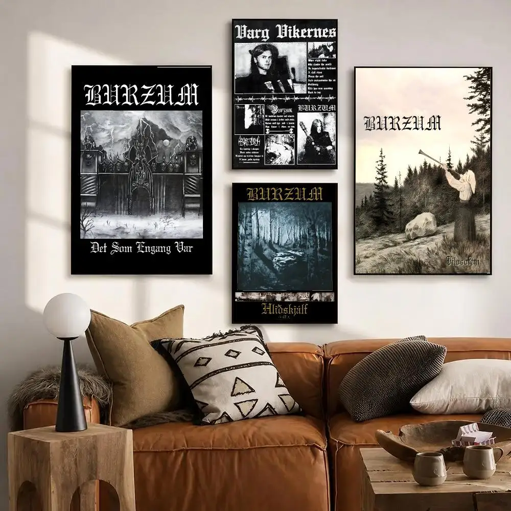 Mayhem Live In Leipzig Burzum Poster Self Adhesive Sticker Home Living Room Bedroom Entrance Bar Cafe Art Painting Decoration
