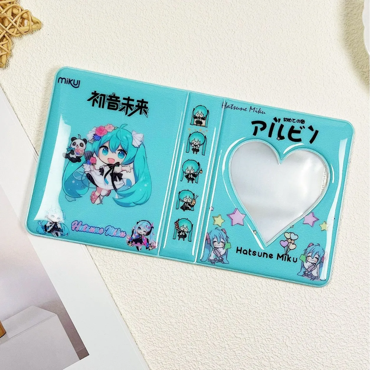 Hatsune Miku Photo Album Kawaii 3-Inch Storage Photo Album Cute Card Holder Mini Truck Accessories Cards Collect Kids Toys Gifts