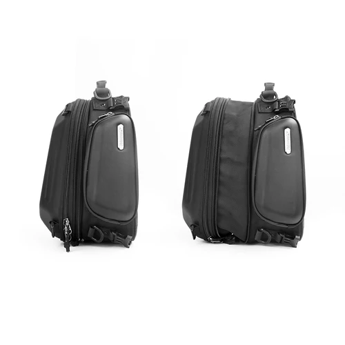 Imagen 2 del producto Bolsa de asiento trasero de motocicleta expandible, bolsa de gran capacidad de 12-18L, bolsa trasera Universal para montar en motocicleta, herramientas para motocicleta