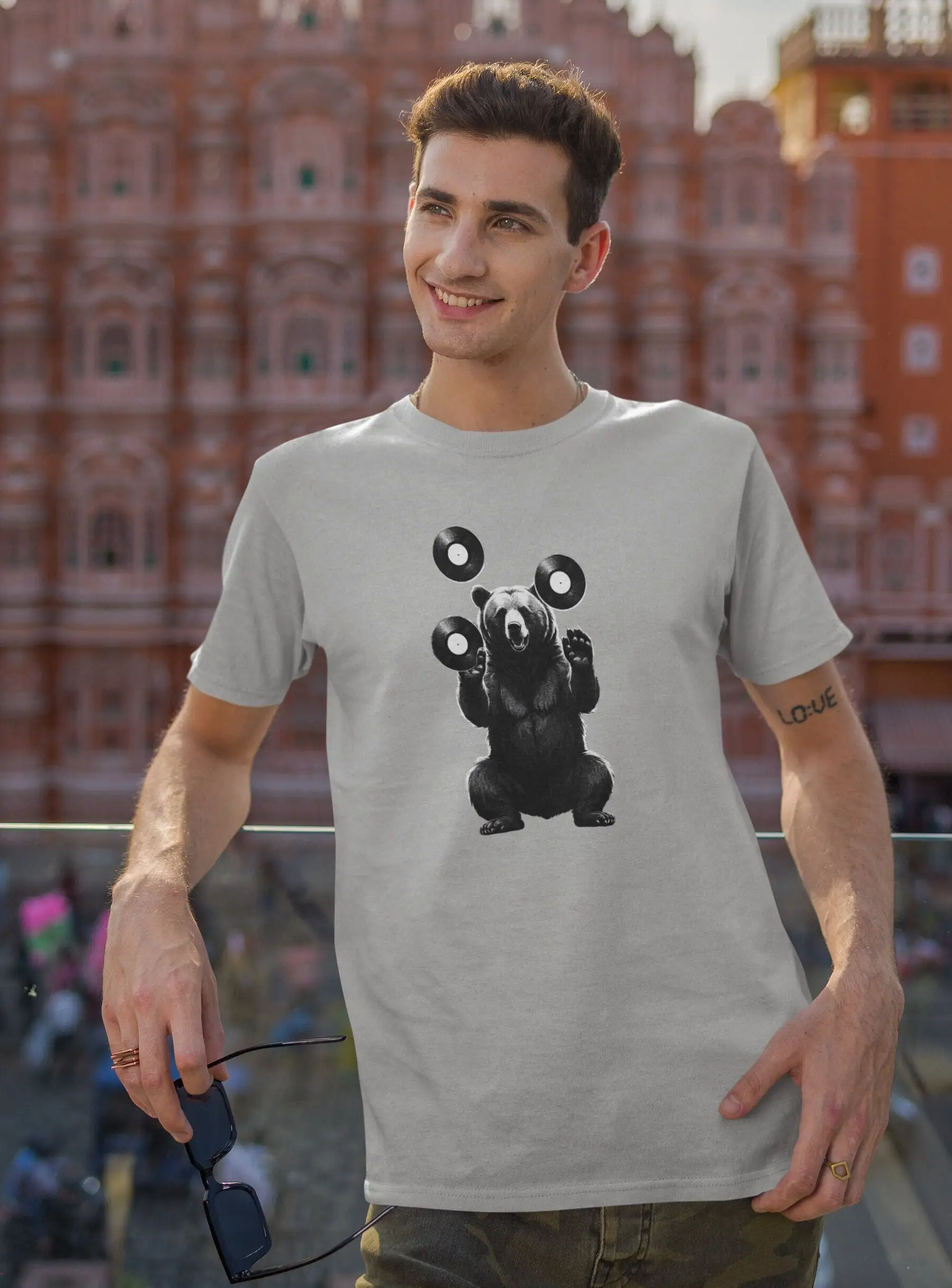 לשאת vinyls vinyls t חולצת מוסיקה גרפי וינטג מוטיב הדפסה מצחיק