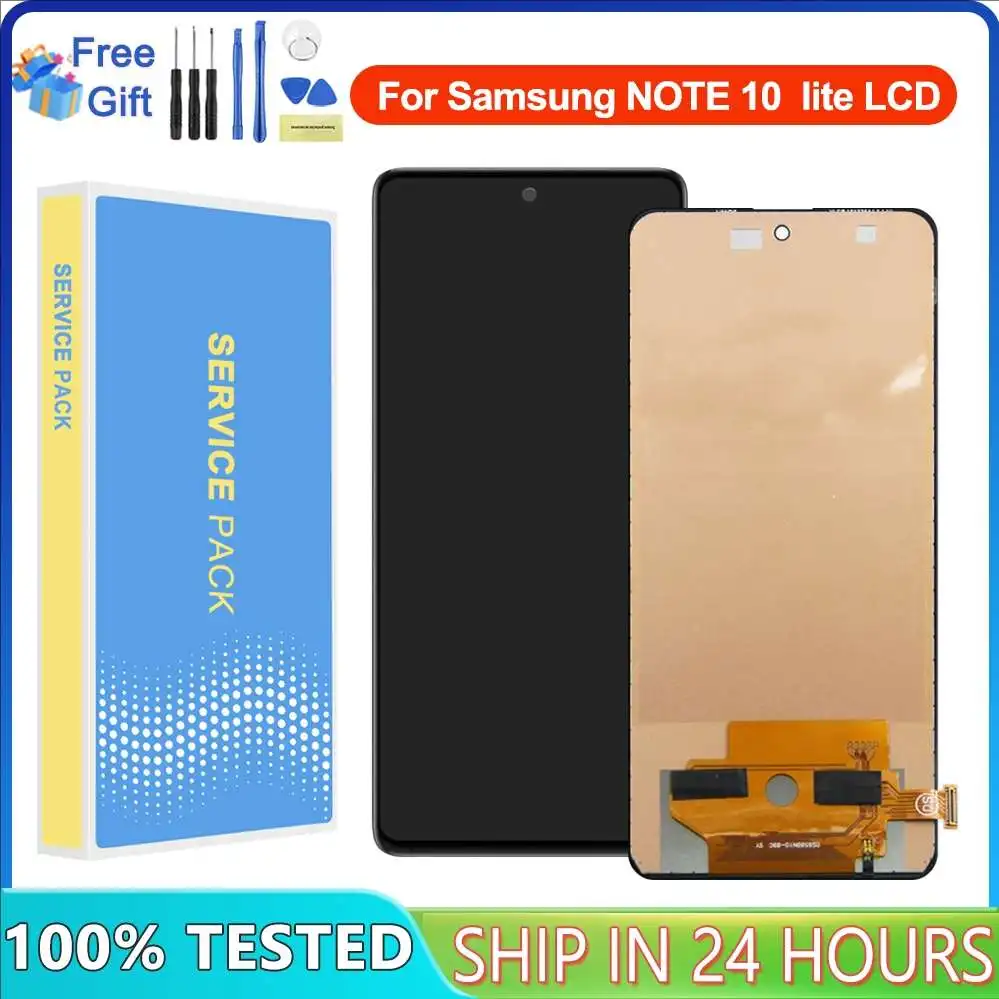 

100% TestedFor Samsung Galaxy Note 10 Lite Lcd Display N770 N770F/DS N770F/DSM Touch Screen Digitizer For Samsung note10 lite