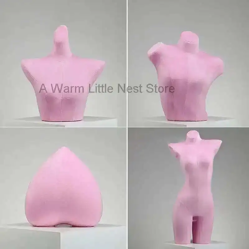 modern Velvet Underwear Mannequin Body Props Female Bust Bra Pajamas Display Stand Ladies Lingerie Store Human Underwear Model Z