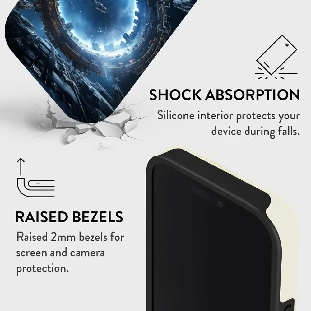 حافظة هاتف بوابة SF مزدوجة الطبقات 2 في 1 حافظة لهاتف آيفون 16 15 برو ماكس 14 13 برو 12 11 plus سامسونج S25 24 23