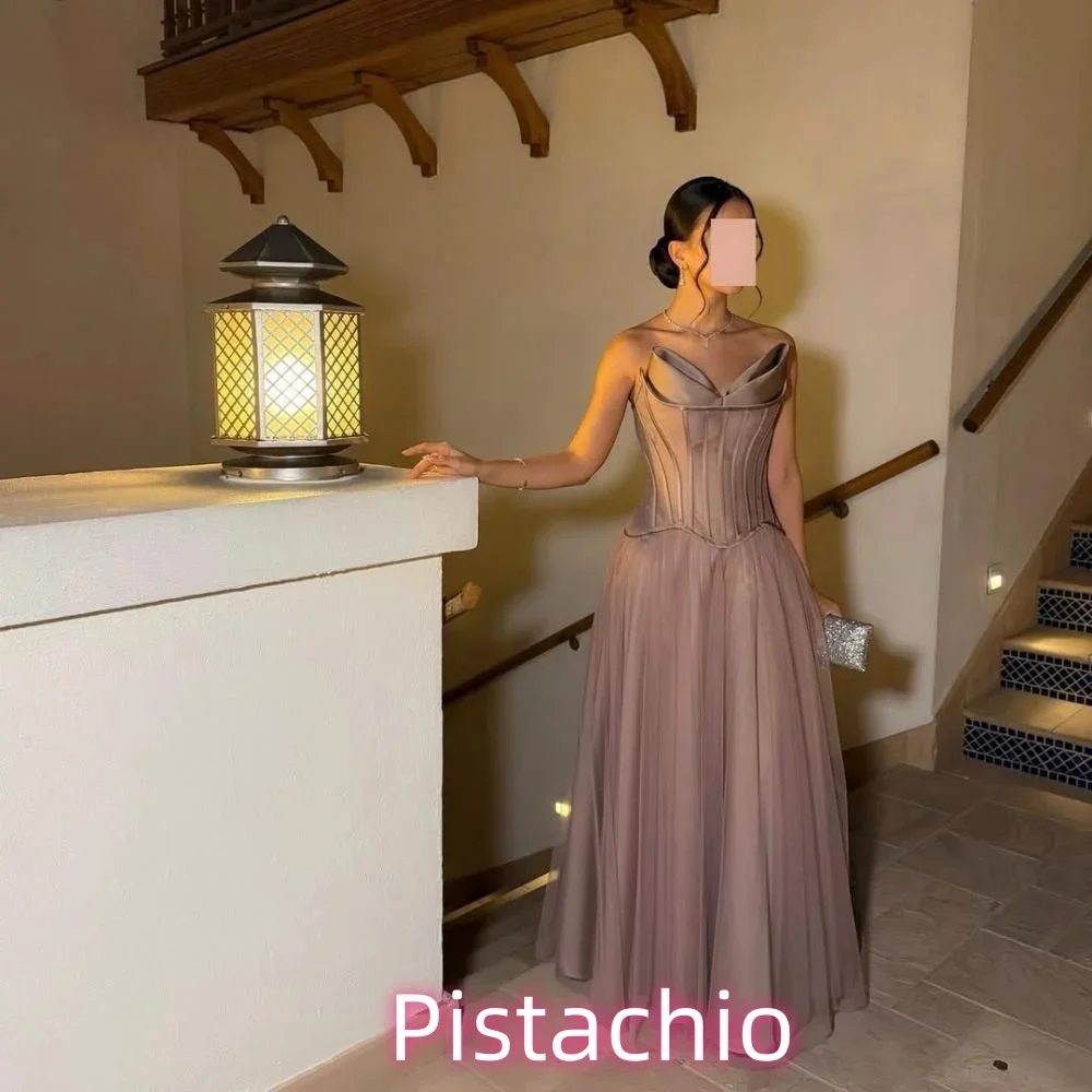 

Изысканное женское платье для выпускного вечера по индивидуальному заказу, очаровательное вечернее платье трапециевидной формы с рюшами и v-образным вырезом, сексуальное женское вечернее платье с оборками