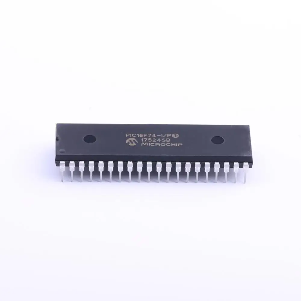 MCU 8 Bit - Flash - PIC16 Family PIC16F7XX Series Microcontrollers - 20 MHz - 7 KB - 192 Byte - 40 Pins PIC16F74-I/P