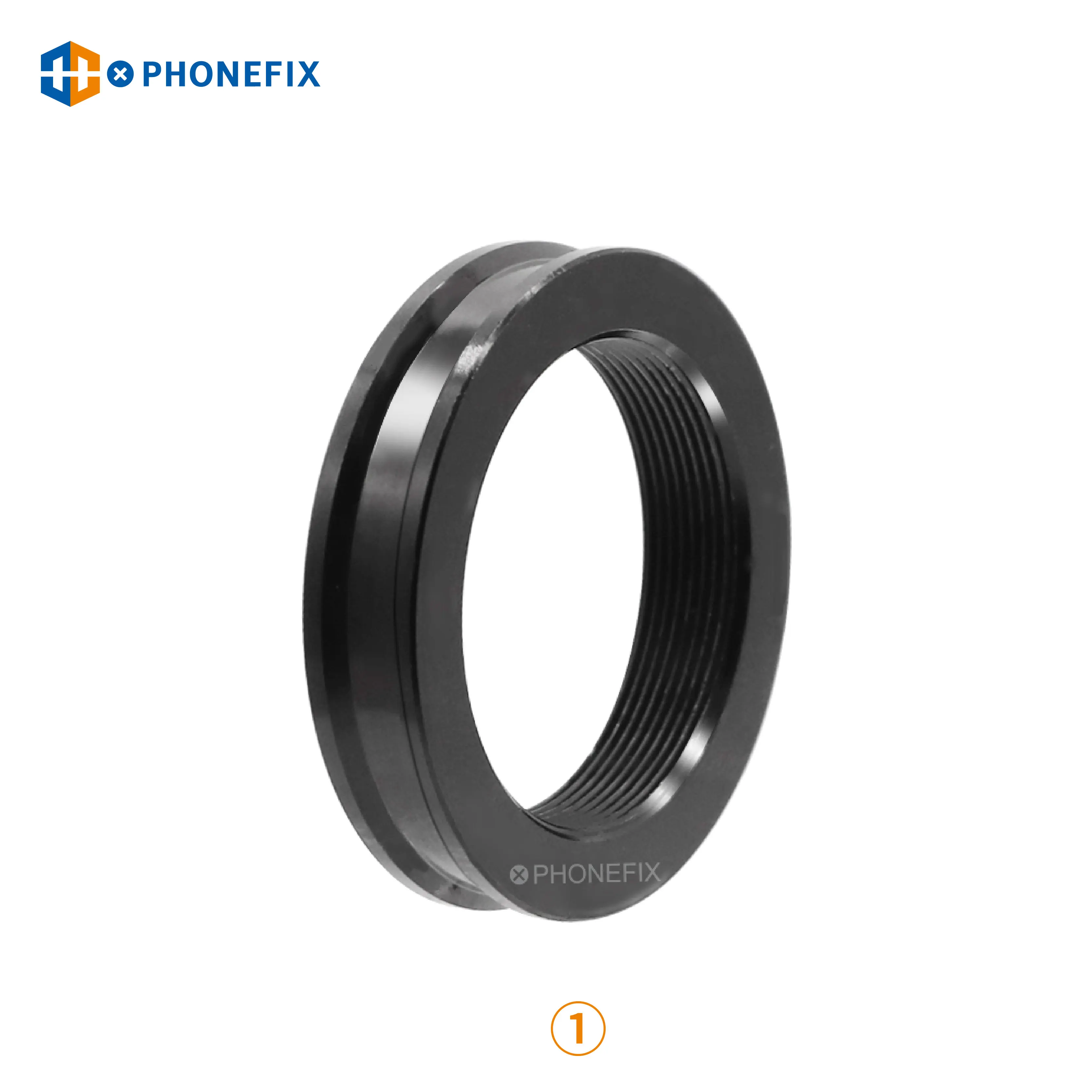 Adaptador simul-focal trinocular, adaptador de microscópio estéreo com anel para montagem de câmera e tubo de 38mm a 27.2mm