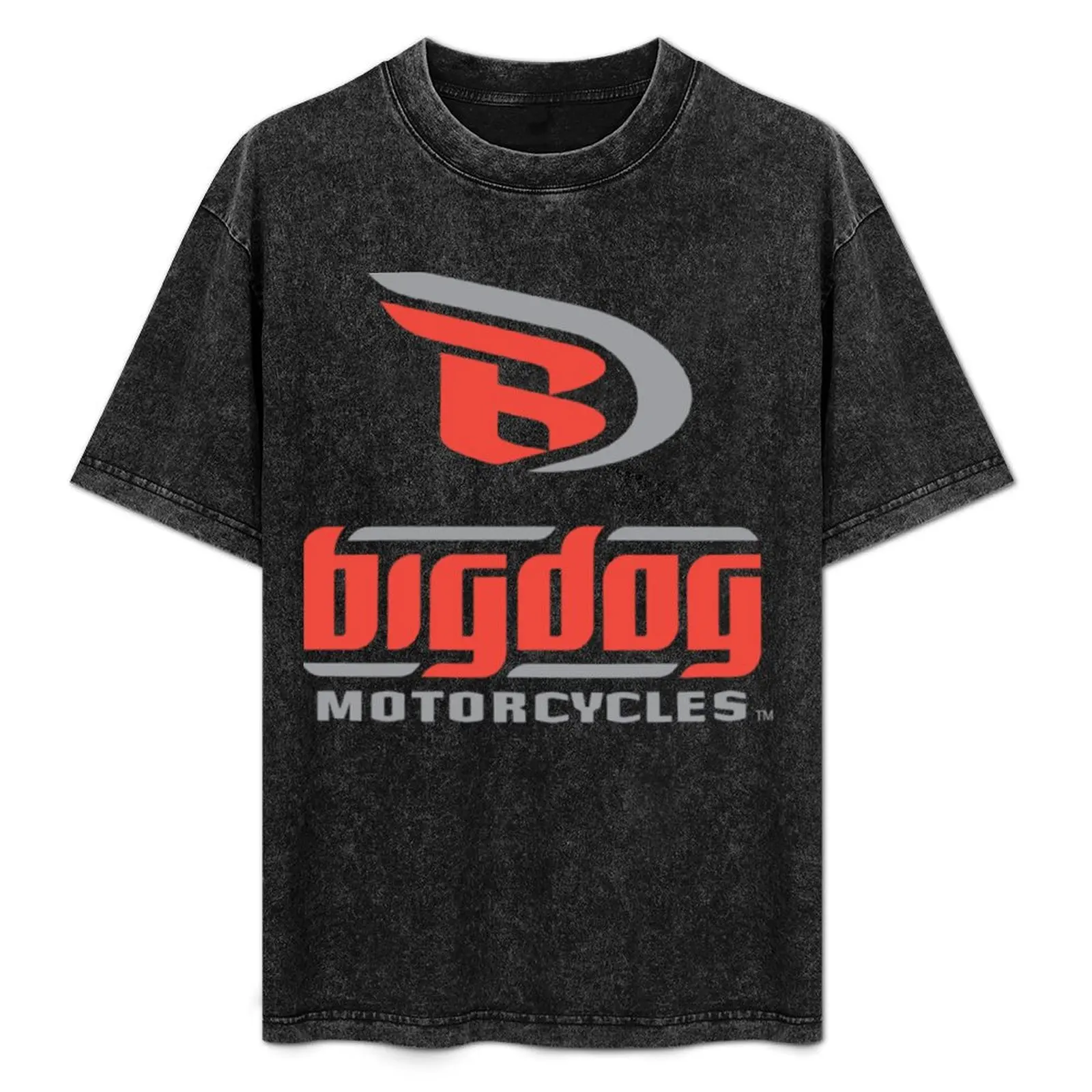 

Big Dog Motorcycle T-Shirt Work Daily Short Sleeve Top